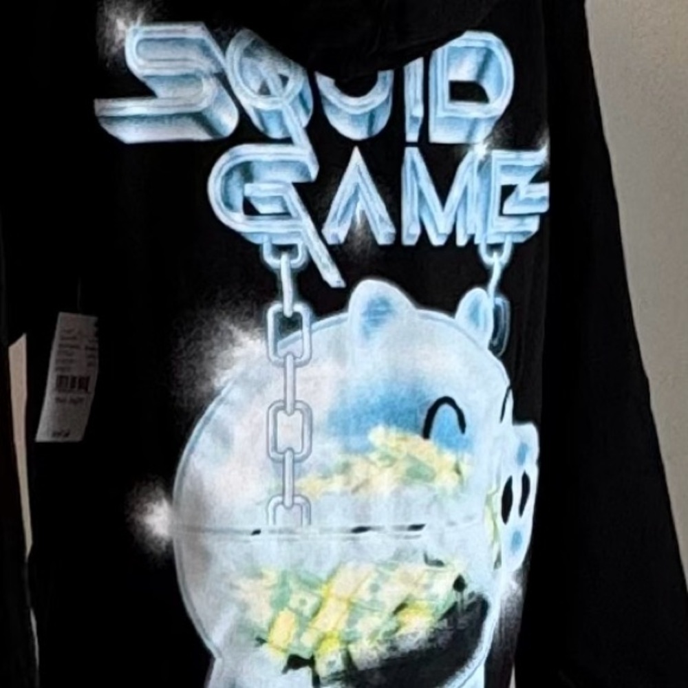 NWT - SQUID GAME - Black Squid Game Hoodie, men’s, size small - Picture 7 of 13